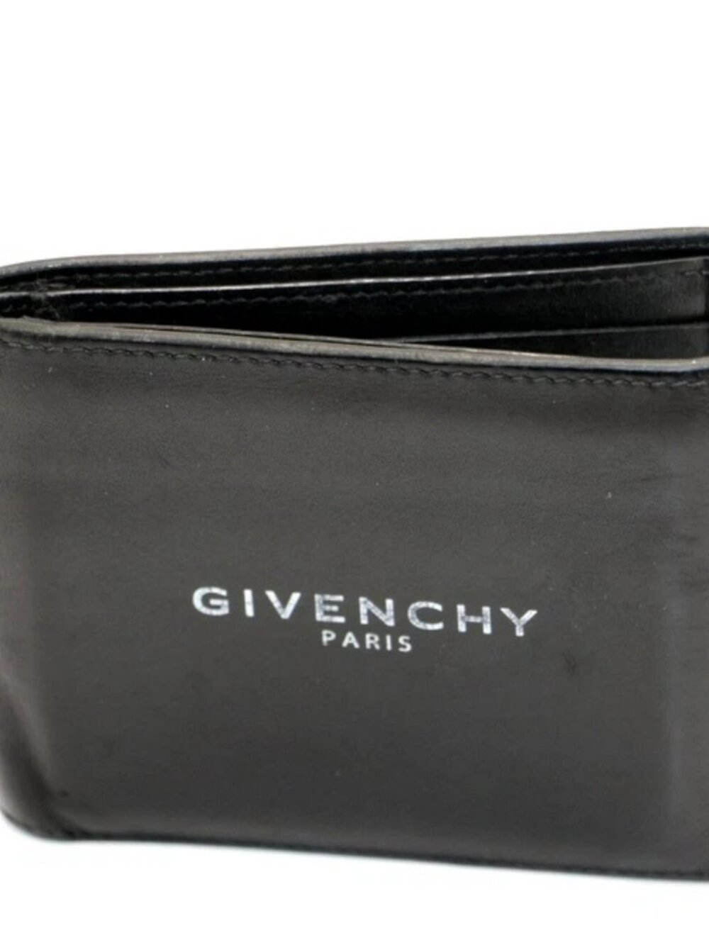 Givenchy Text Logo Billfold Wallet - Black